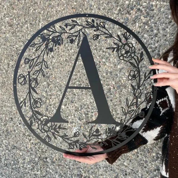 Custom_Initial_Metal_Wall_Sign_(Round)