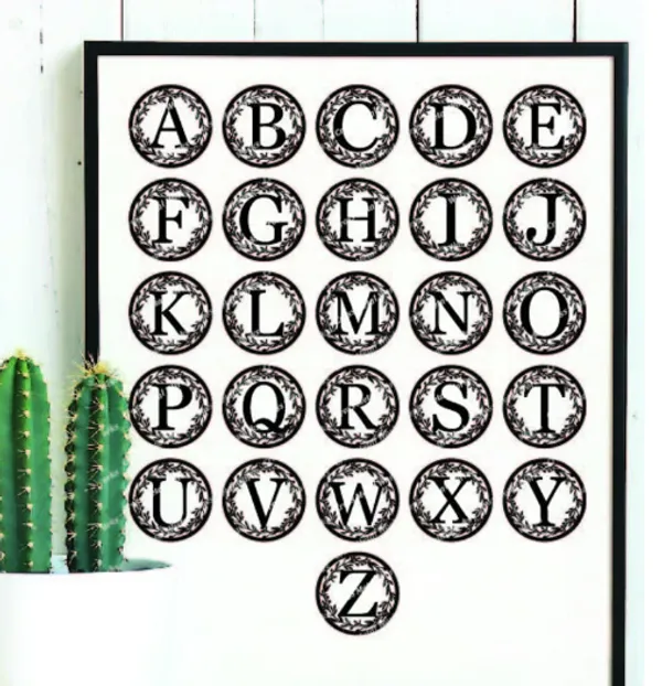 Custom_Initial_Metal_Wall_Sign_(Round)