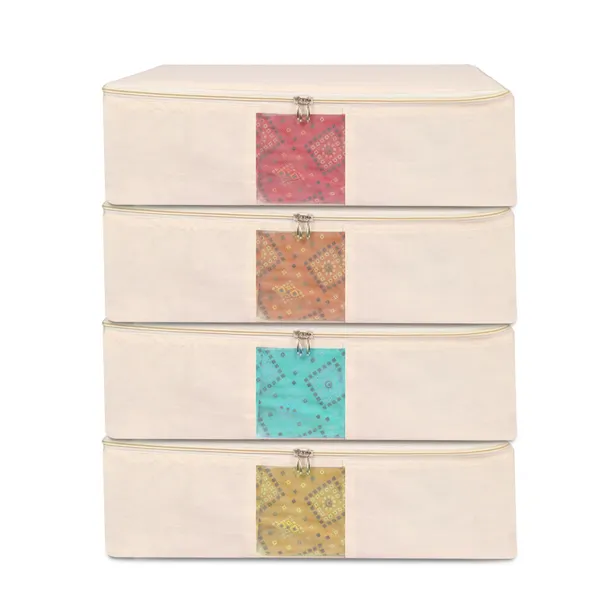 Pack_of_4_Cotton_Clothes_Storage_Bags_With_Zipper_|_Cotton_Canvas_Bags_|_Lehenga_Storage_Bags_Big_Size_For_Women'S_Dresses,_Sarees,_Lehengas_|_Durable_Material,Washable_&_Reusable_(Off_White)