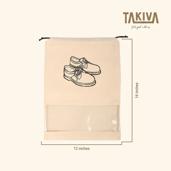 Set_of_24_Non-Woven_Travel_Shoe_Cover_For_Storage_|_Shoe_Bag_|_Shoe_Cover_For_Travelling_|_Big_Size_Single_(12_X_16_Inches)_With_Transparent_Window_(Ivory,_Pack_Of_24)
