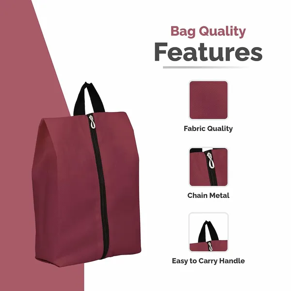 Pack_of_6_Non-Woven_Shoe_Bag_For_Travel_|_Shoe_Bags_Pouches_Travel_|_Shoe_Organizer_For_Travel_|_Shoe_Cover_For_Travelling_|_Zip_Shoe_Pouches_For_Travel_(Maroon)