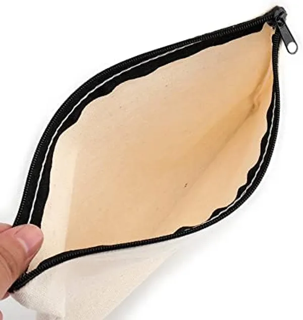 Pack_of_6_Diy_Craft_Blank_Bag_Canvas_Makeup_Pencil_Pouch_With_Black_Zipper_|_Multipurpose_Pen_Pencil_Case_Cotton_Canvas_Cosmetic_Bag_Travel_Cosmetic_Bag