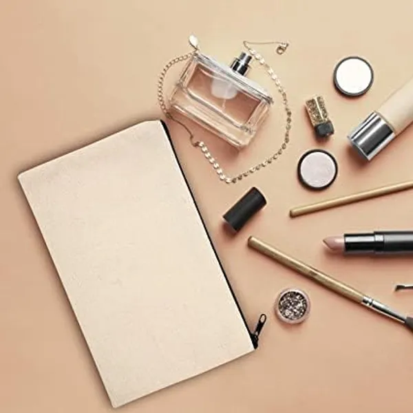 Pack_of_6_Diy_Craft_Blank_Bag_Canvas_Makeup_Pencil_Pouch_With_Black_Zipper_|_Multipurpose_Pen_Pencil_Case_Cotton_Canvas_Cosmetic_Bag_Travel_Cosmetic_Bag