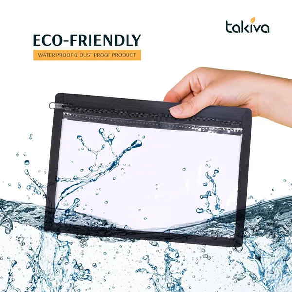 Pack_of_4_Transparent_Travel_Pouches_|_Clear_Makeup_Pouch_|_Small_Storage_Pouches_With_Zip_|_Plastic_Zipper_Pouch,_Portable_Travel_Accessories_With_Black_Border_(Pack_Of_4)