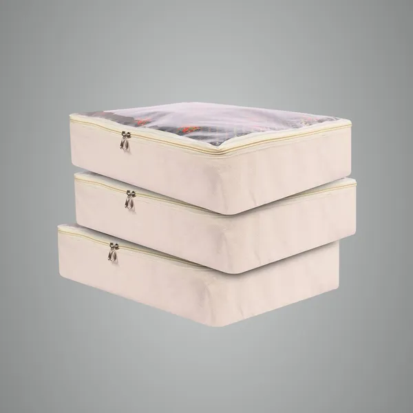 Pack_of_3_Cotton_Storage_Box_For_Clothes_|_Saree_Covers_With_Zip,_Storage_Organizer_|_Wardrobe_Organizer_For_Women'S_Dresses,_Sarees,_Lehengas_|_Durable_Material,_Washable_&_Reusable_(Off-White)