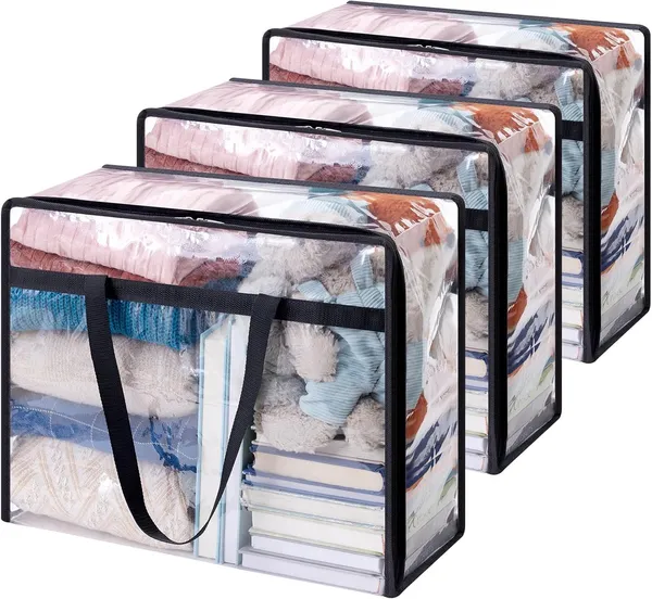 Pack_Of_3_Clear_Transparent_Clothes_Storage_Bags_|_Plastic_Blanket_Storage_Bags,_Saree_Covers_With_Zip_|_Saree_Organizer_For_Wardrobe_|_Transparent_Storage_Bag_For_Blenket,_Clothes,_Comforters