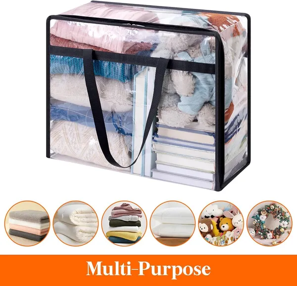 Pack_Of_3_Clear_Transparent_Clothes_Storage_Bags_|_Plastic_Blanket_Storage_Bags,_Saree_Covers_With_Zip_|_Saree_Organizer_For_Wardrobe_|_Transparent_Storage_Bag_For_Blenket,_Clothes,_Comforters