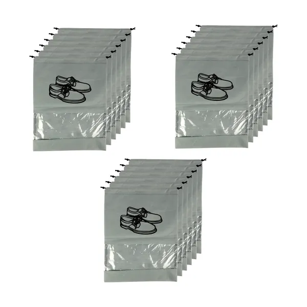 Pack_of_18_Non-Woven_Travel_Shoe_Cover_For_Storage_|_Shoe_Bag_|_Shoe_Cover_For_Travelling_|_Big_Size_Single_(12_X_16_Inches)_With_Transparent_Window_(Grey,_Pack_Of_18)