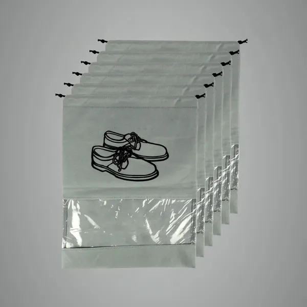 Pack_of_6_Non-Woven_Travel_Shoe_Cover_For_Storage_|_Shoe_Bag_|_Shoe_Cover_For_Travelling_|_Big_Size_Single_(12_X_16_Inches)_With_Transparent_Window_(Grey,_Pack_Of_6)