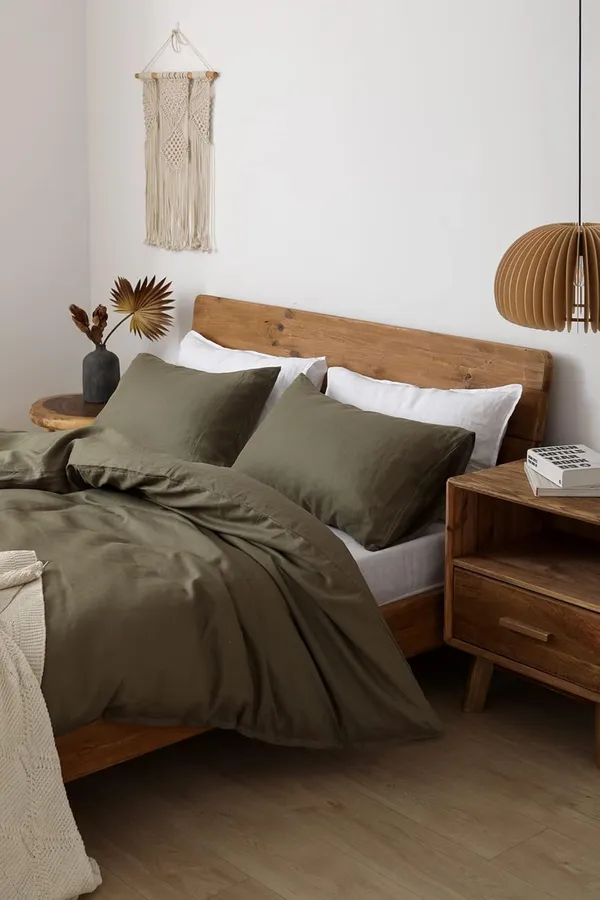 Olive_Green_Cotton_Duvet_Cover_Set