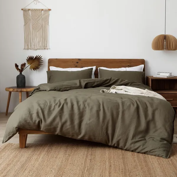 Olive_Green_Cotton_Duvet_Cover_Set