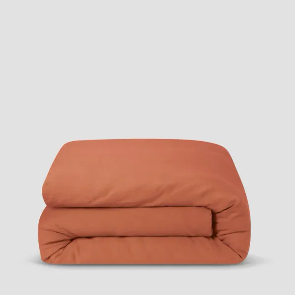 Burnt_Orange_Cotton_Duvet_Cover_Set