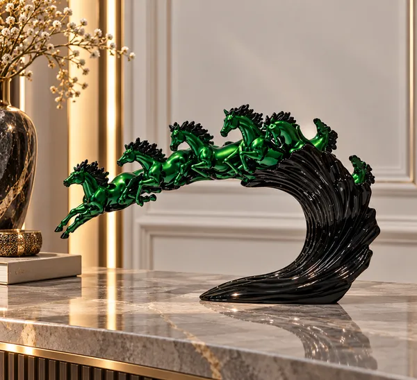 Glossy_Horse_Wave_Decorative_Sculpture