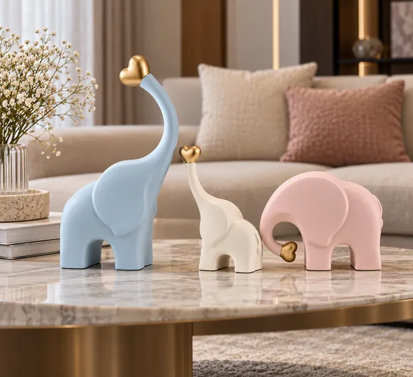 Pastel_Elephant_Decorative_Figurine_Set