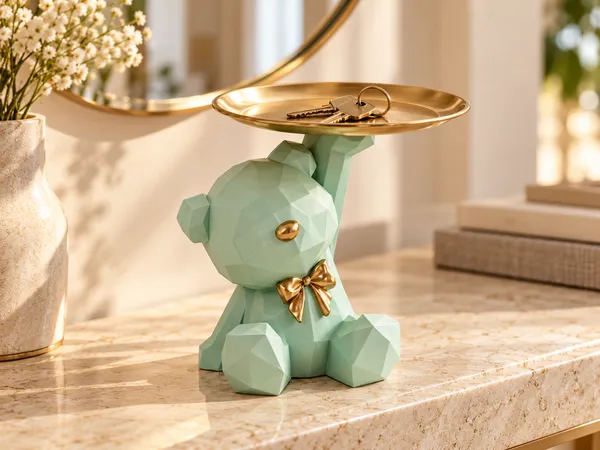 Faceted_Rabbit_Decorative_Tray_Figurine