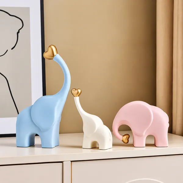 Pastel_Elephant_Decorative_Figurine_Set