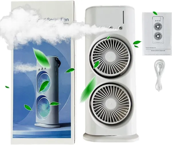 White_Usb_Rechargeable_Mini_Ac_Air_Cooler_Misting_Fans_For_Home,Table