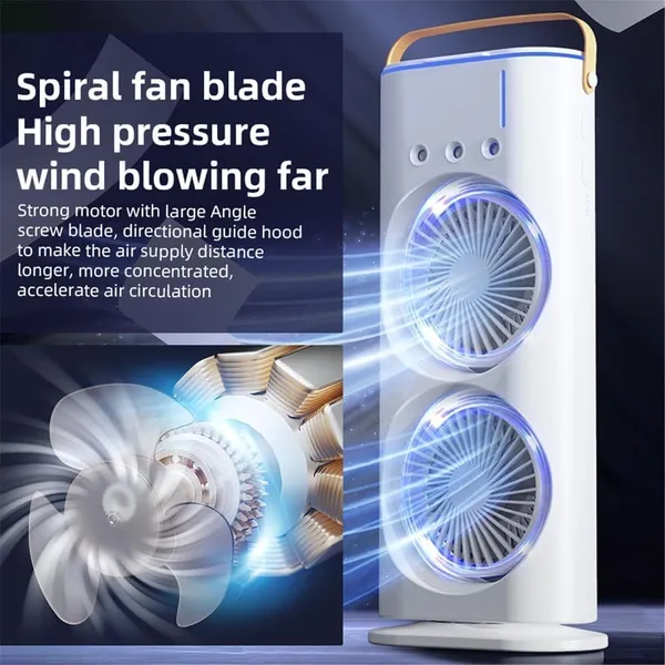 White_Usb_Rechargeable_Mini_Ac_Air_Cooler_Misting_Fans_For_Home,Table