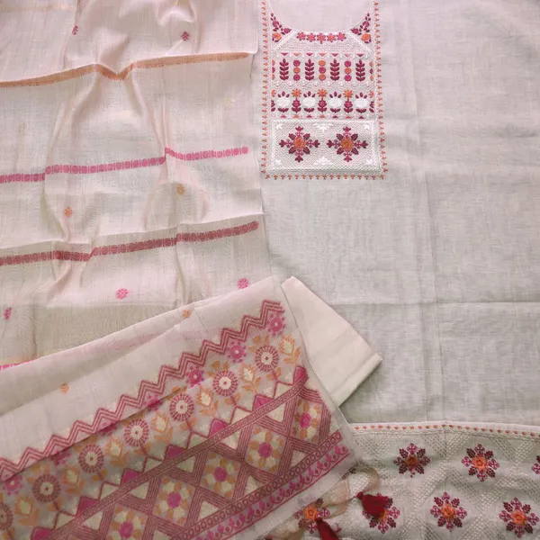 Ivory_&_Maroon_Embroidered_Unstitched_Salwar_Suit
