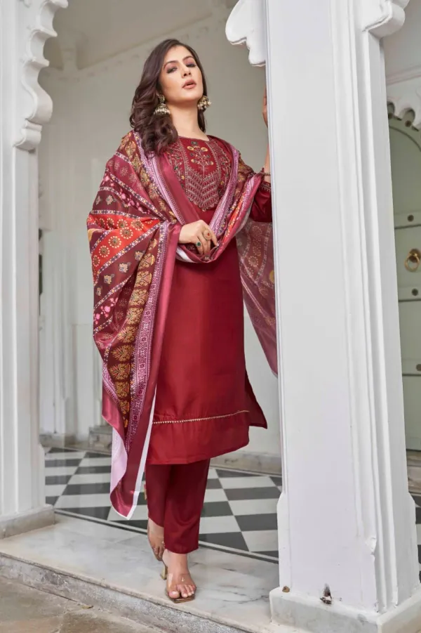 Red_Ethnic_Motifs_Yoke_Designed