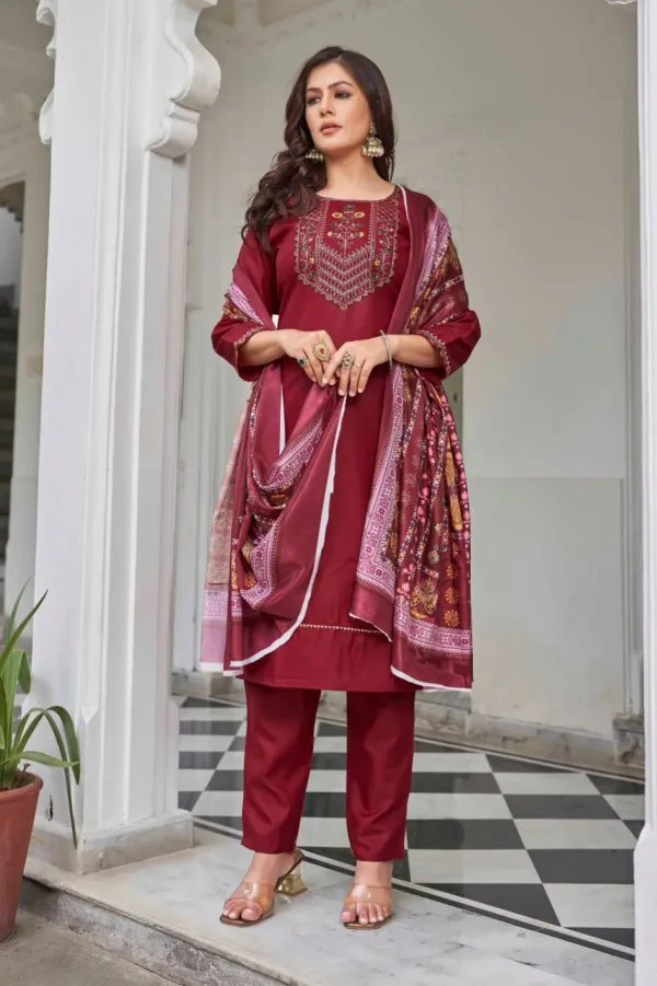 Red_Ethnic_Motifs_Yoke_Designed