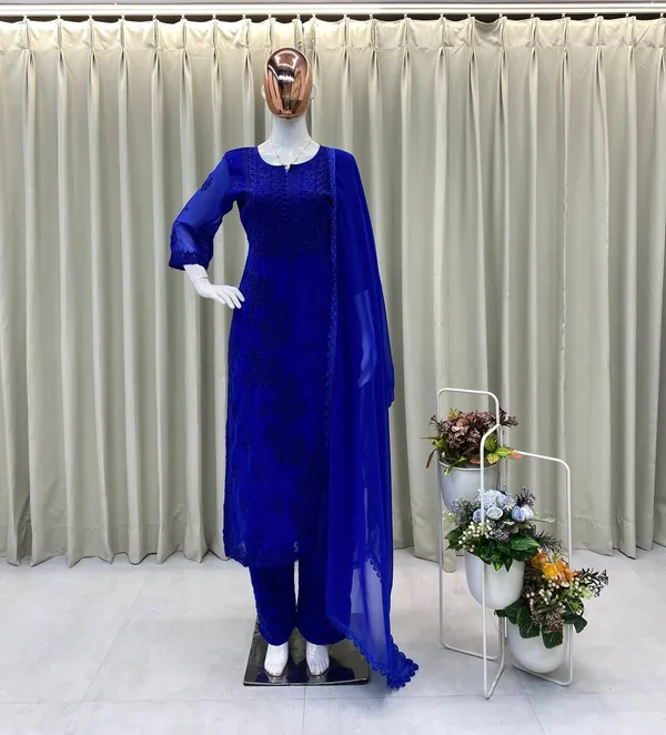 Blue_Purple_Designer_Georgette_EmbroideBlue_Suit_Set_With_Dupatta
