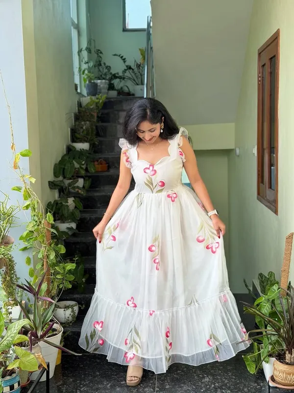 White_Floral_Print_Soft_Tabby_Maxi_Gown_with_Micro_Cotton_Inner