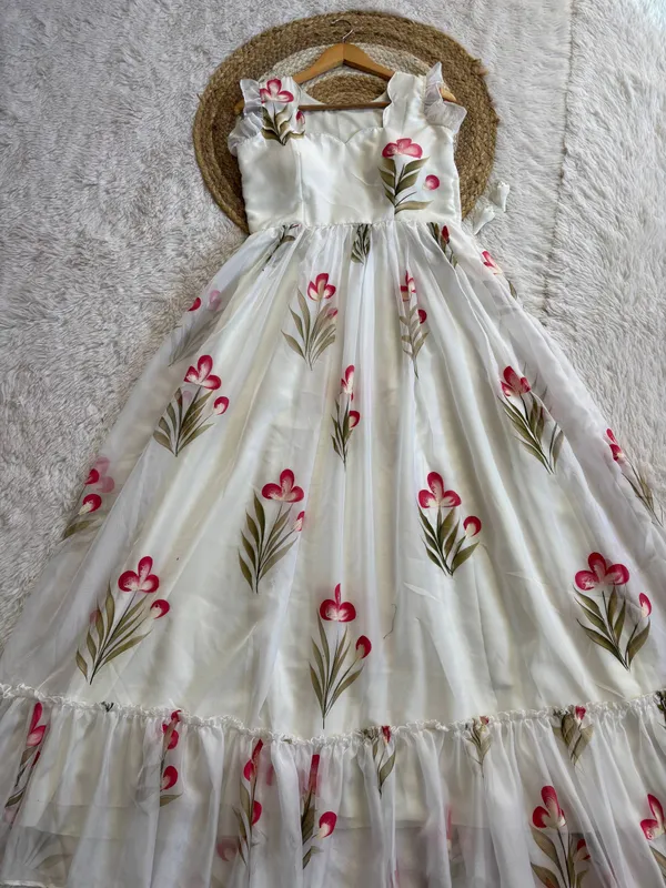 White_Floral_Print_Soft_Tabby_Maxi_Gown_with_Micro_Cotton_Inner