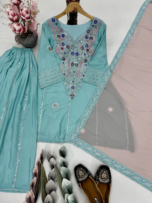 Aqua_Frost_Mirror_Embroidered_Sharara_Set_For_Women