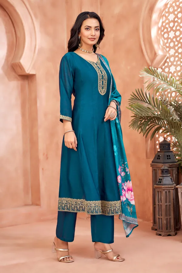 Designer_Embroidered_Anarkali_Set_with_Pant_and_Printed_Dupatta