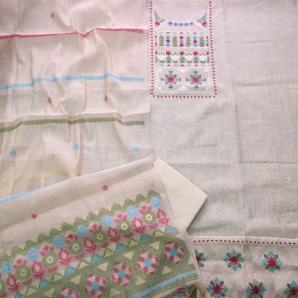 Ivory_&_Sky_Blue_Embroidered_Unstitched_Salwar_Suit
