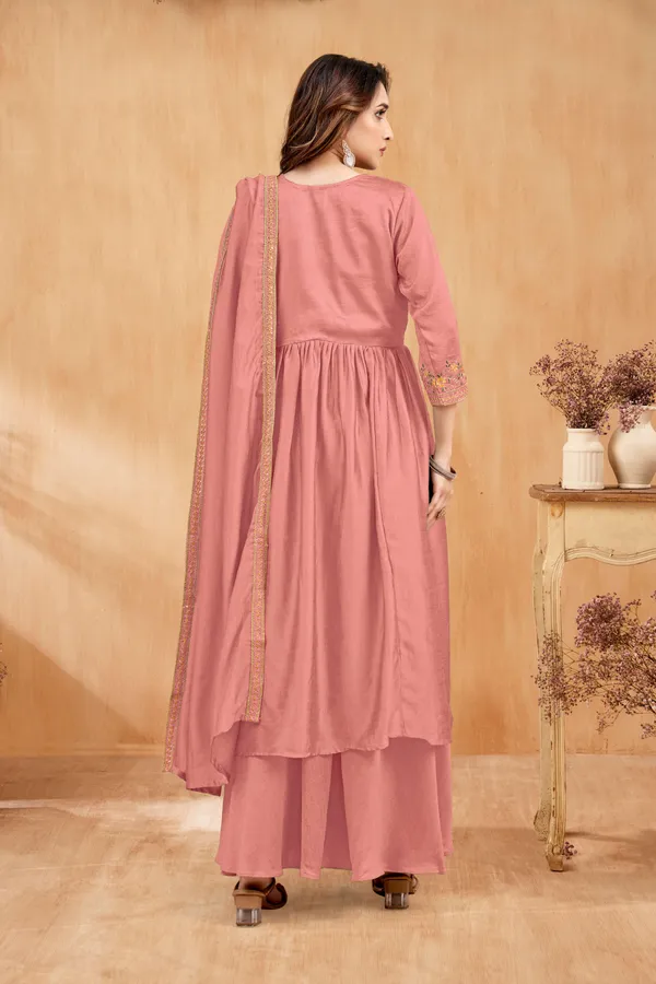 Angrakha_style_Kurta_with_Dupatta_and_Trouser,with_Coding_Embroidery_Work