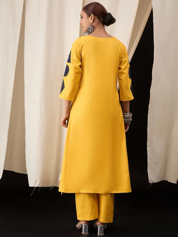 Mustard_Yellow_Cotton_Patchwork_Kurta_Set_with_Palazzo