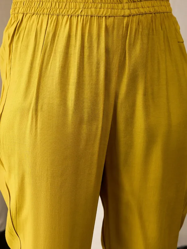 Mustard_Yellow_Chanderi_Block_Print_Kurta_Set_with_Dupatta