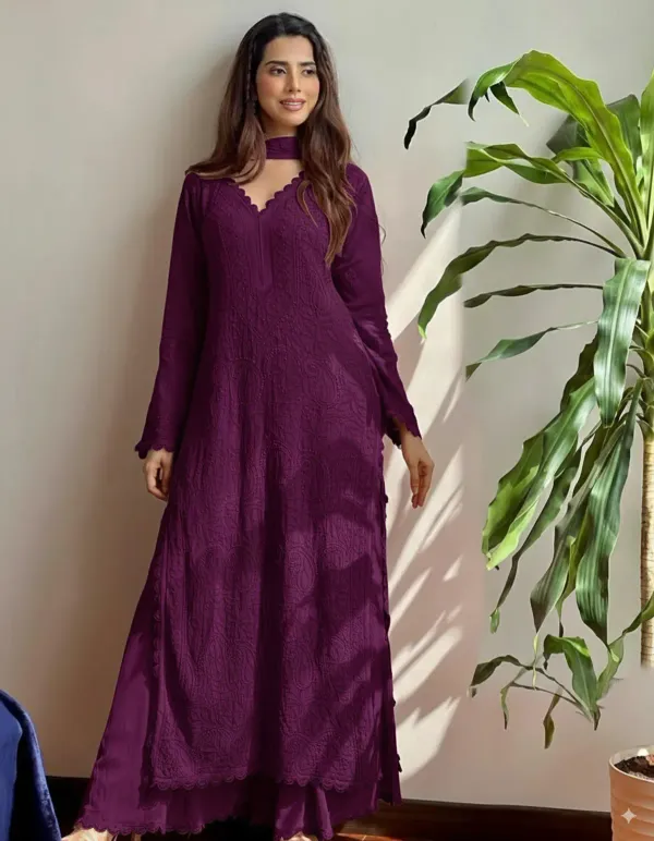 Aaliya_Wine_Embroidered_Faux_Georgette_Top_&_Plazo_Set_with_Dupatta