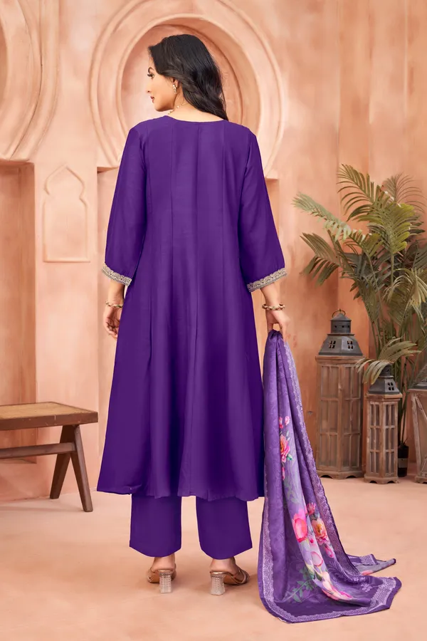 Designer_Embroidered_Anarkali_Set_with_Pant_and_Printed_Dupatta