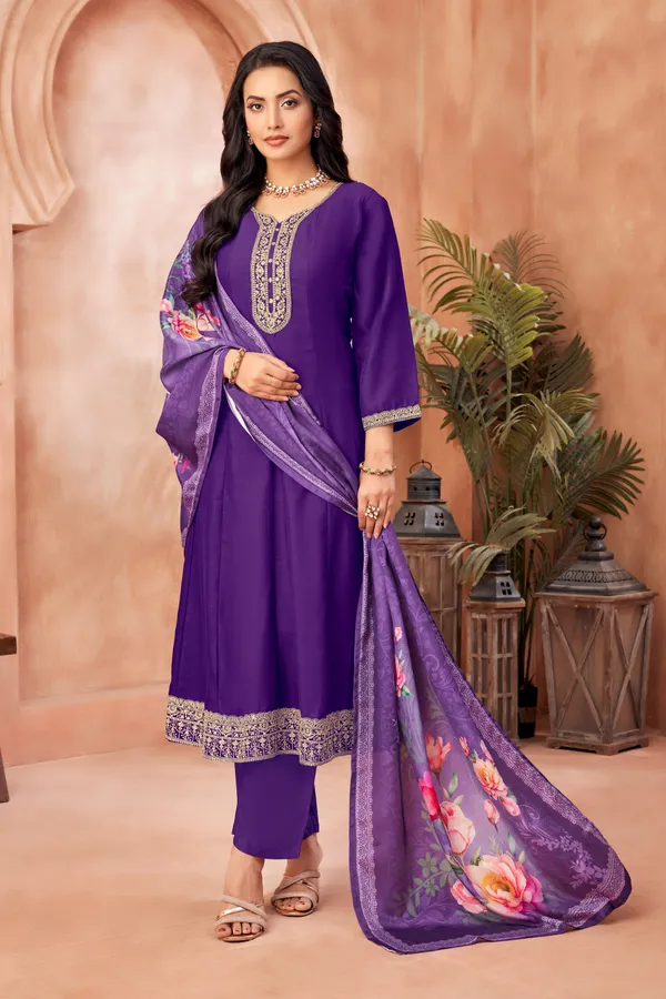 Designer_Embroidered_Anarkali_Set_with_Pant_and_Printed_Dupatta