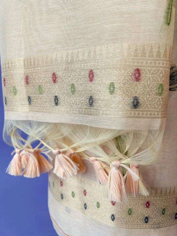 Blush_Meadow_Floral_Weave_Muga_Cotton_Suit_Set