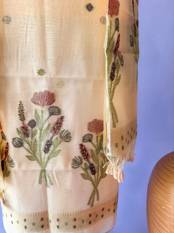 Blush_Meadow_Floral_Weave_Muga_Cotton_Suit_Set