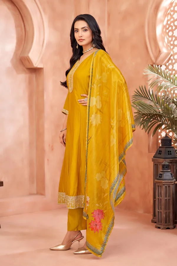Designer_Embroidered_Anarkali_Set_with_Pant_and_Printed_Dupatta