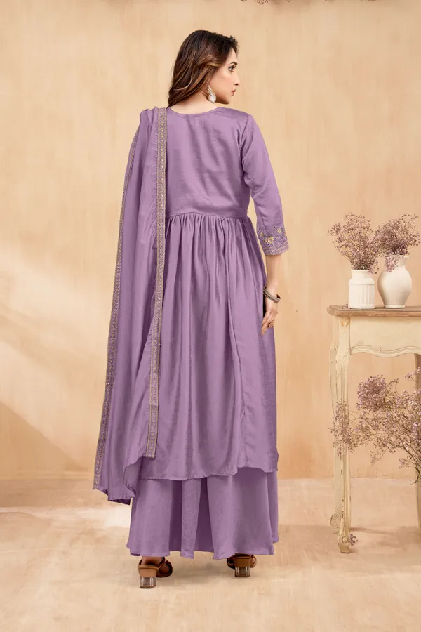 Angrakha_style_Kurta_with_Dupatta_and_Trouser,with_Coding_Embroidery_Work