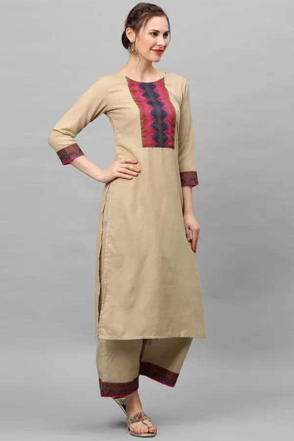 Woman_Cotton_Cream_kurti-pant