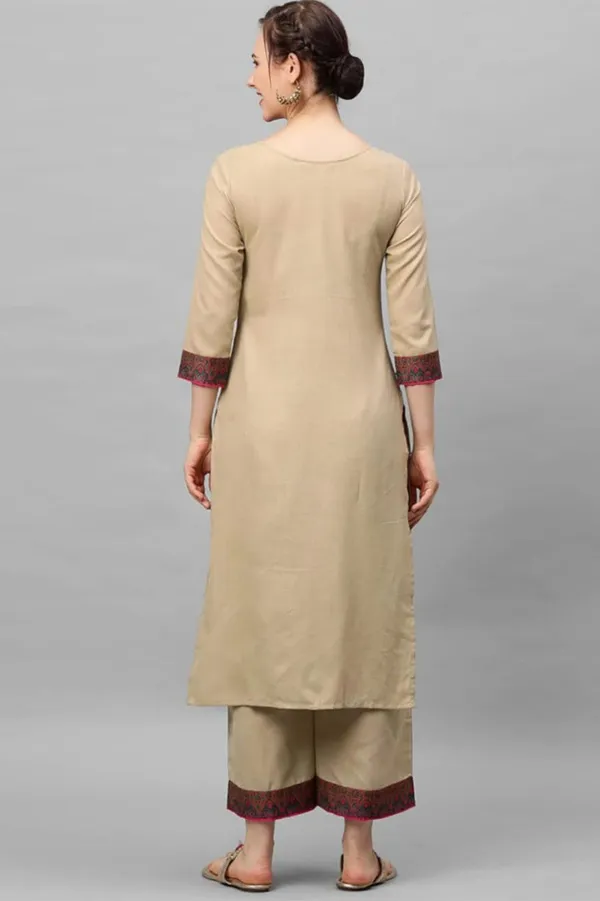 Woman_Cotton_Cream_kurti-pant