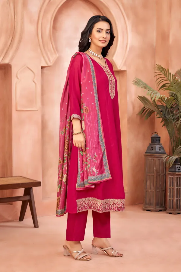 Designer_Embroidered_Anarkali_Set_with_Pant_and_Printed_Dupatta