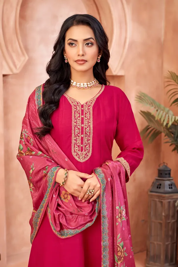 Designer_Embroidered_Anarkali_Set_with_Pant_and_Printed_Dupatta