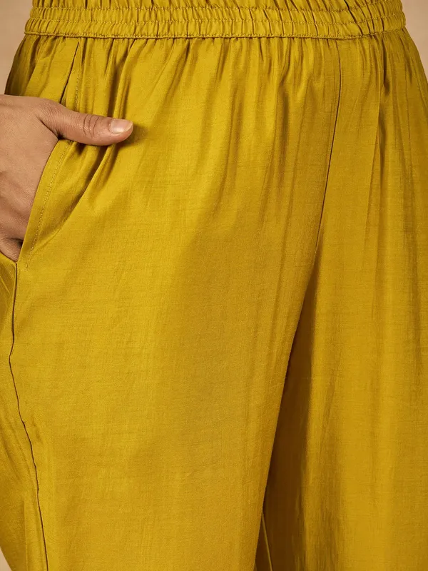 Yellow_Chanderi_Kurta_Set