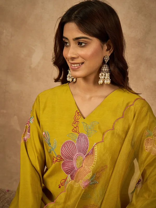 Yellow_Chanderi_Kurta_Set