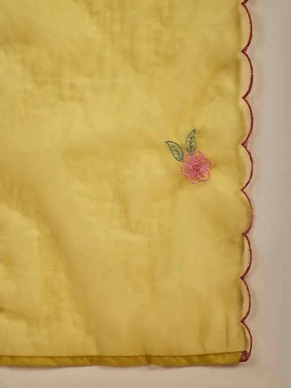 Yellow_Chanderi_Kurta_Set