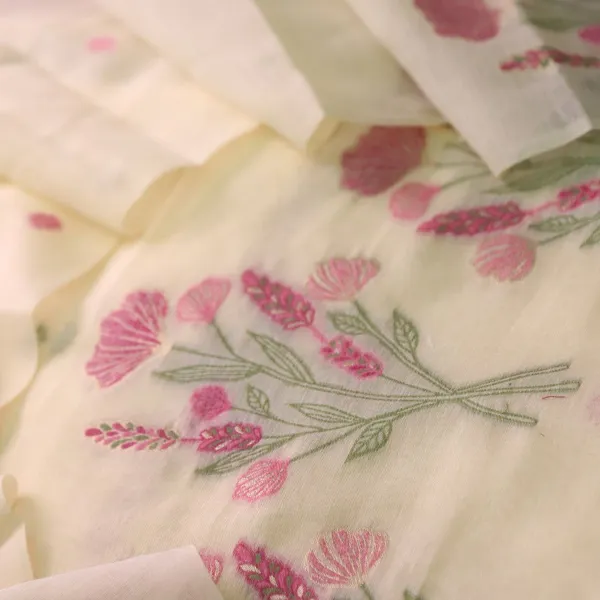 Lemon_Blossom_Floral_Weave_Muga_Cotton_Suit_Set