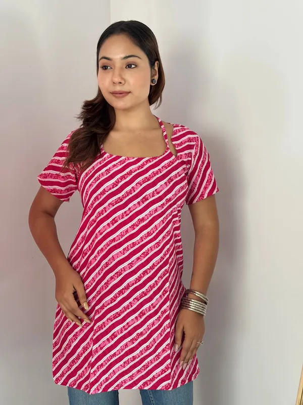 Pink_Striped_Pure_Cotton_Laila_Style_Top